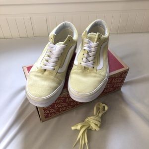 Vans Suede Yellow Old Skool Size 5 Men 6.5 Women